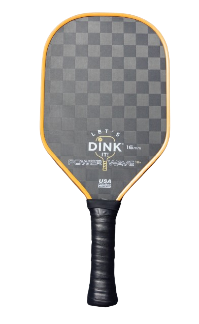 Figureology Lets Dink It Power Wave 18K 16mm Carbon Fiber Pickleball Paddle