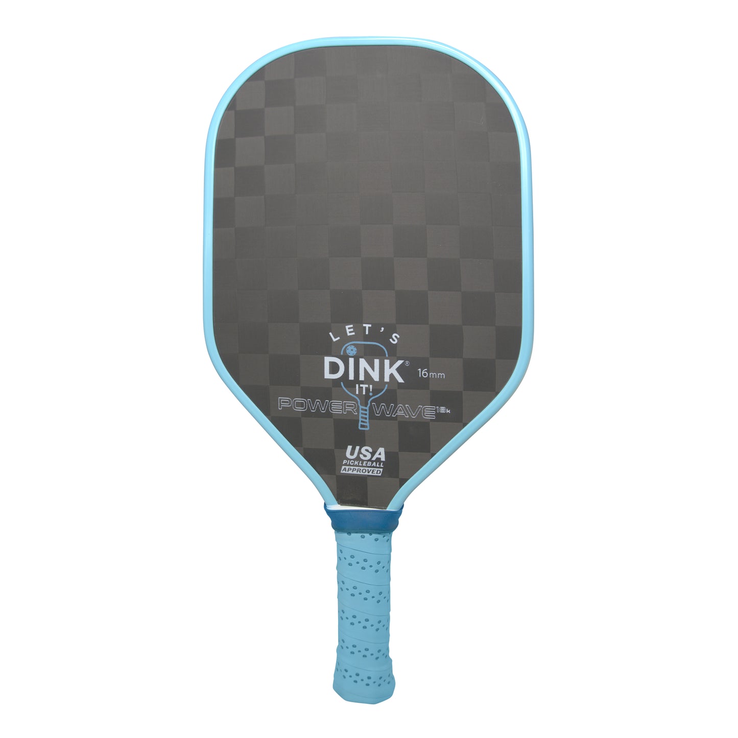 Figureology Lets Dink It Power Wave 18K 16mm Carbon Fiber Pickleball Paddle