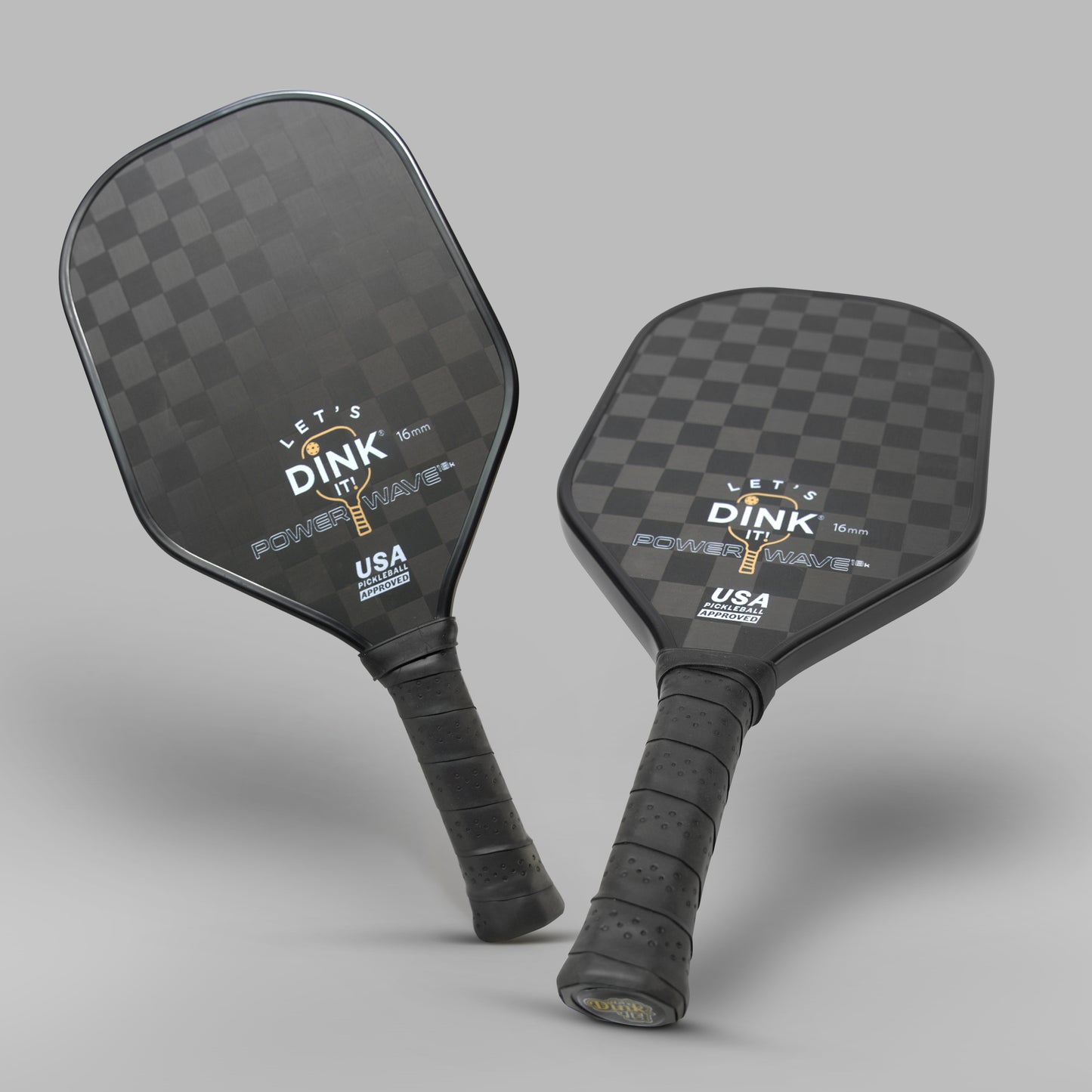 Figureology Lets Dink It Power Wave 18K 16mm Carbon Fiber Pickleball Paddle