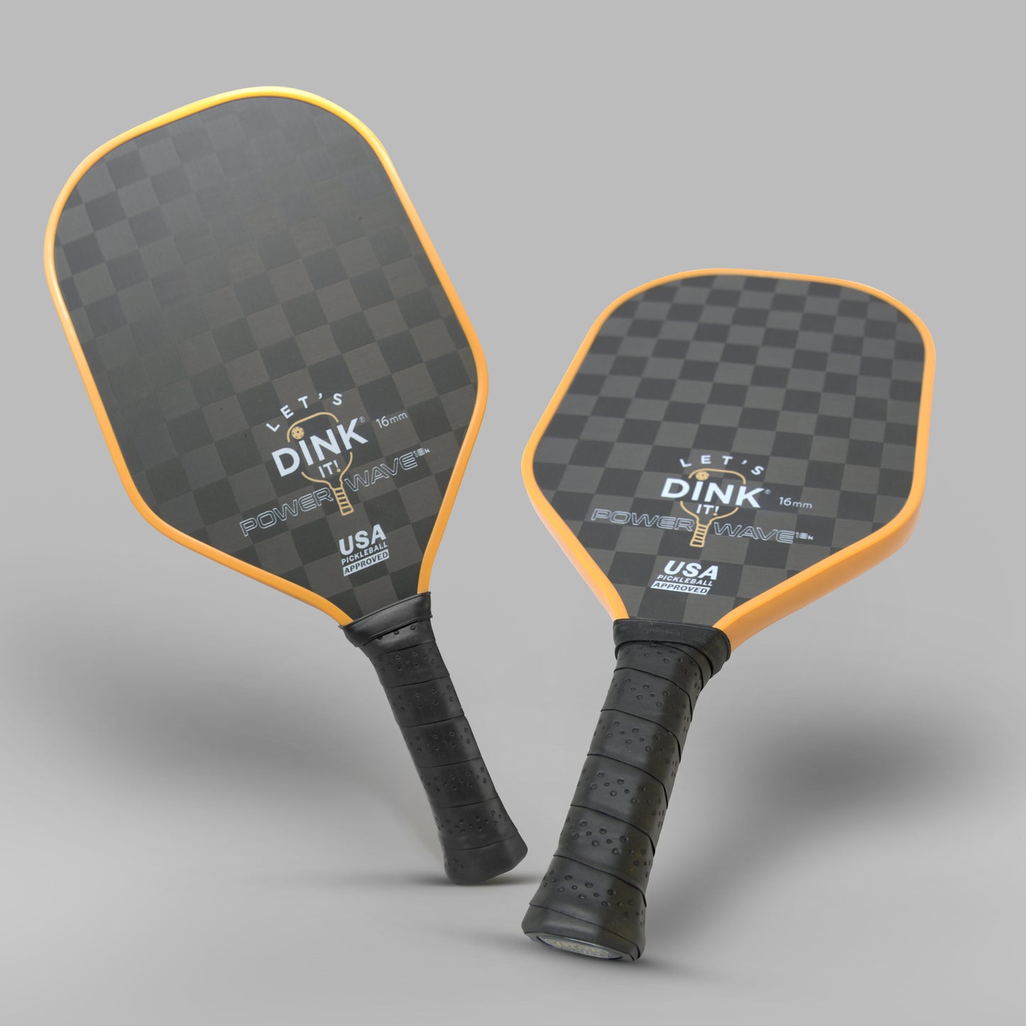 Figureology Lets Dink It Power Wave 18K 16mm Carbon Fiber Pickleball Paddle