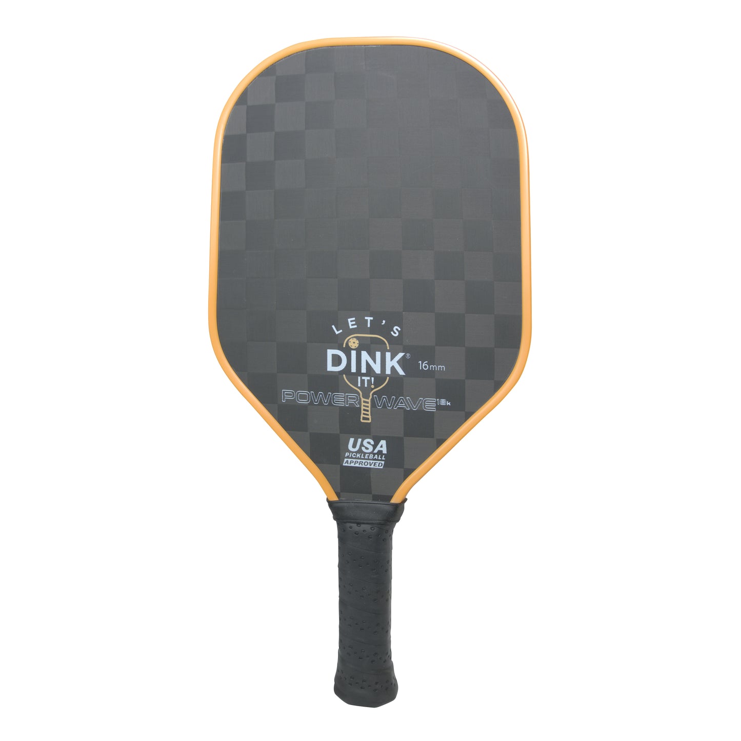 Figureology Lets Dink It Power Wave 18K 16mm Carbon Fiber Pickleball Paddle