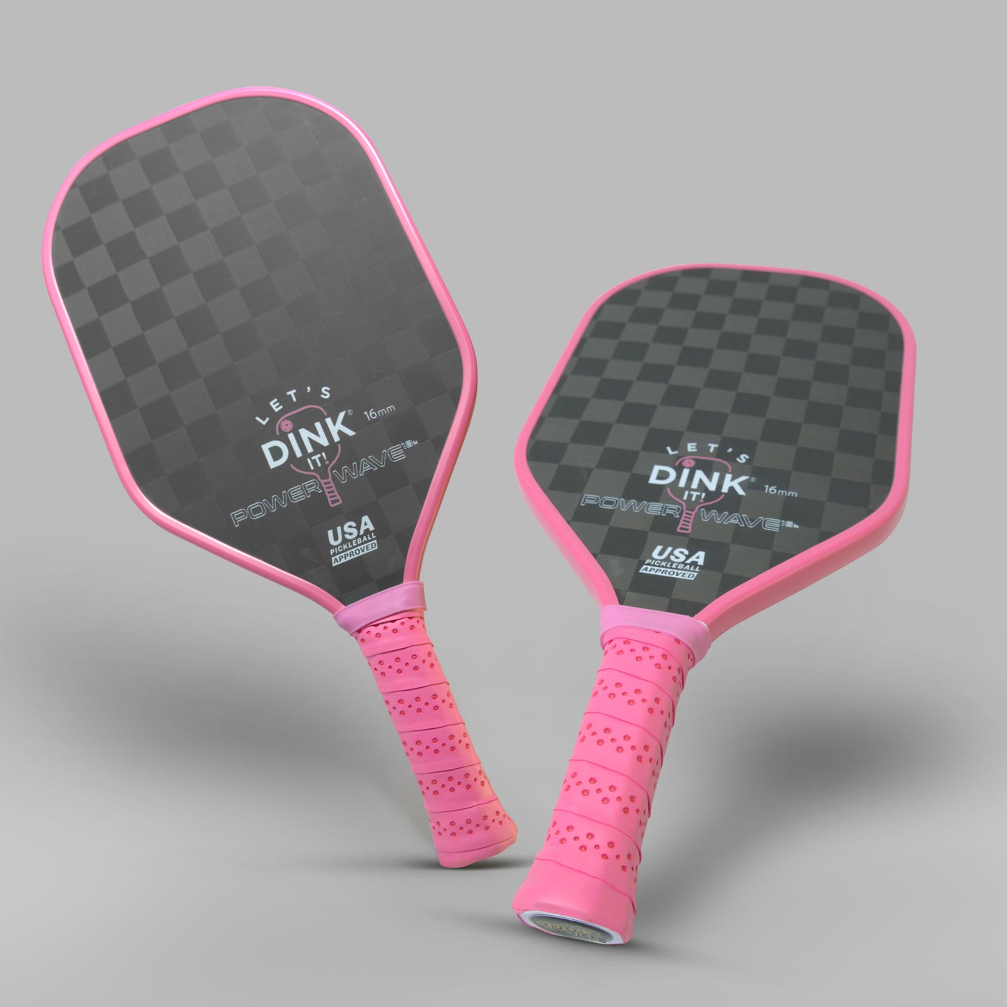 Figureology Lets Dink It Power Wave 18K 16mm Carbon Fiber Pickleball Paddle
