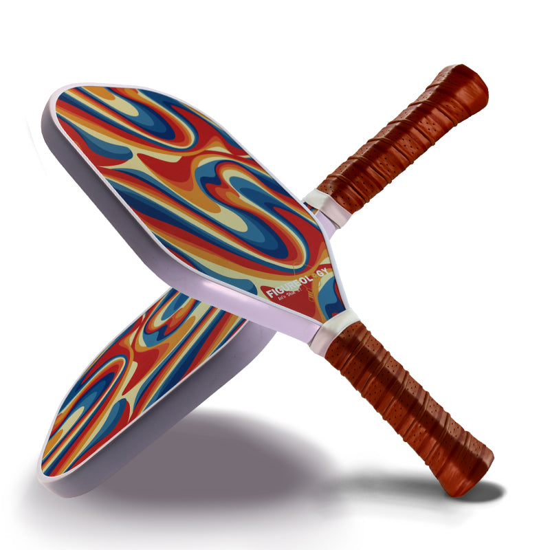 Figureology Carbon Fiber Graphite Wave Paddle – Ride the Crest of Performance and Style with Psychedelic Waves!
