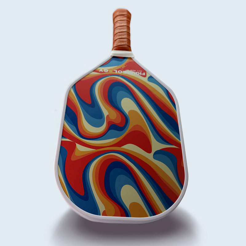 Figureology Carbon Fiber Graphite Wave Paddle – Ride the Crest of Performance and Style with Psychedelic Waves!