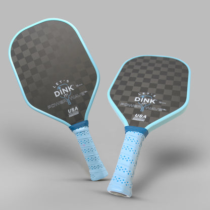 Figureology Lets Dink It Power Wave 18K 16mm Carbon Fiber Pickleball Paddle