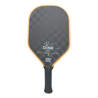 Figureology Lets Dink It Power Wave 18K 16mm Carbon Fiber Pickleball Paddle