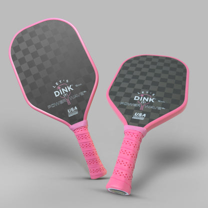 Figureology Lets Dink It Power Wave 18K 16mm Carbon Fiber Pickleball Paddle